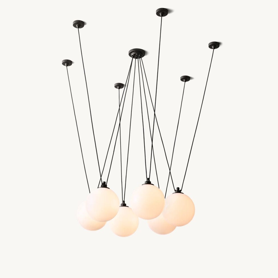 Delacey Cascading Glass Globe Chandelier