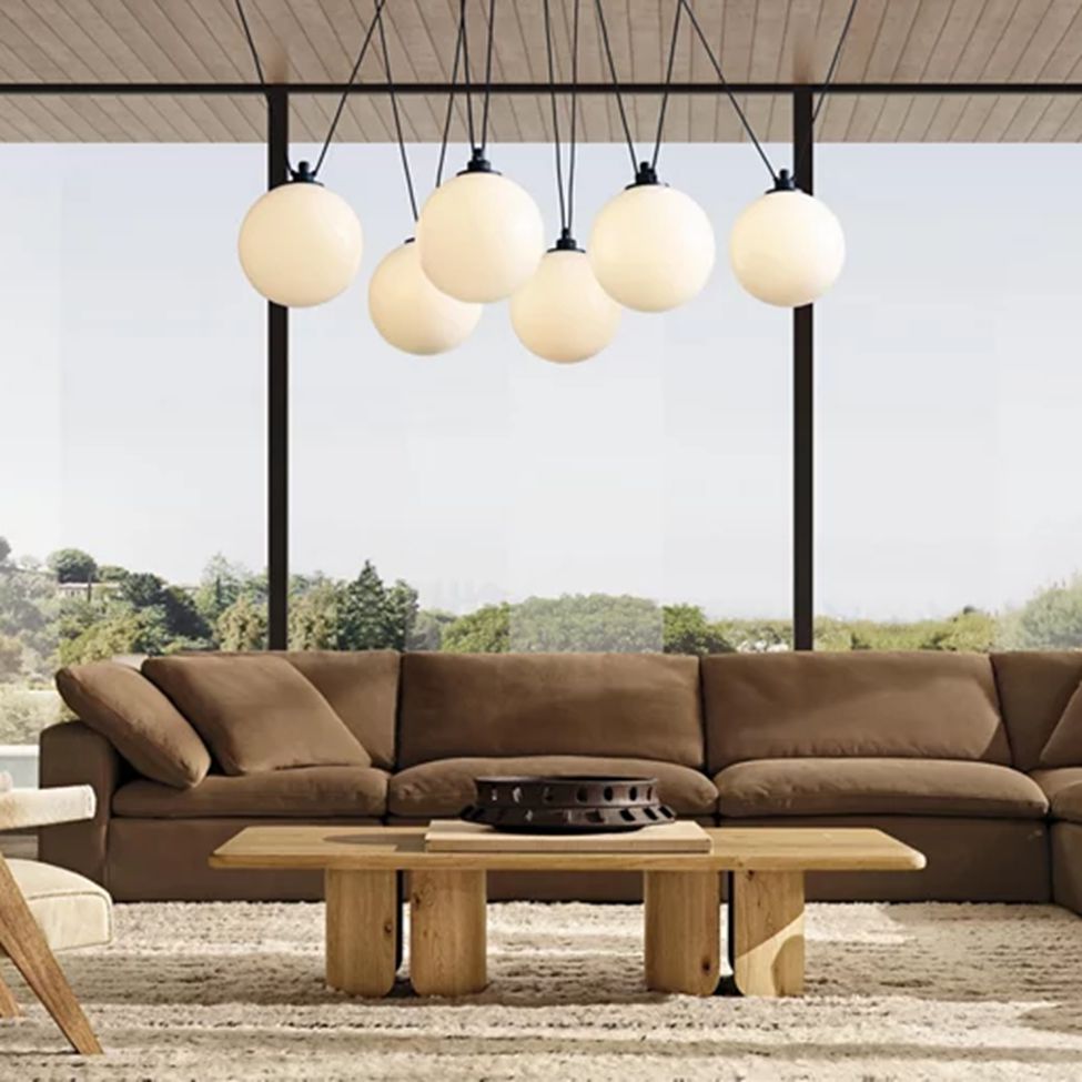 Delacey Cascading Glass Globe Chandelier