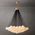Etoelis Cluster Alabaster Round Chandelier