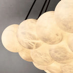 Etoelis Cluster Alabaster Round Chandelier