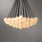 Etoelis Cluster Alabaster Round Chandelier