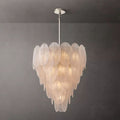 Vanero Pebble Leaf Tiered Chandelier 36"