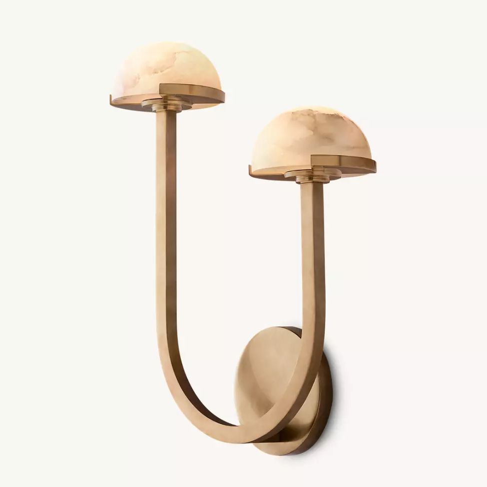 Perael Curve Dome Double Wall Sconce