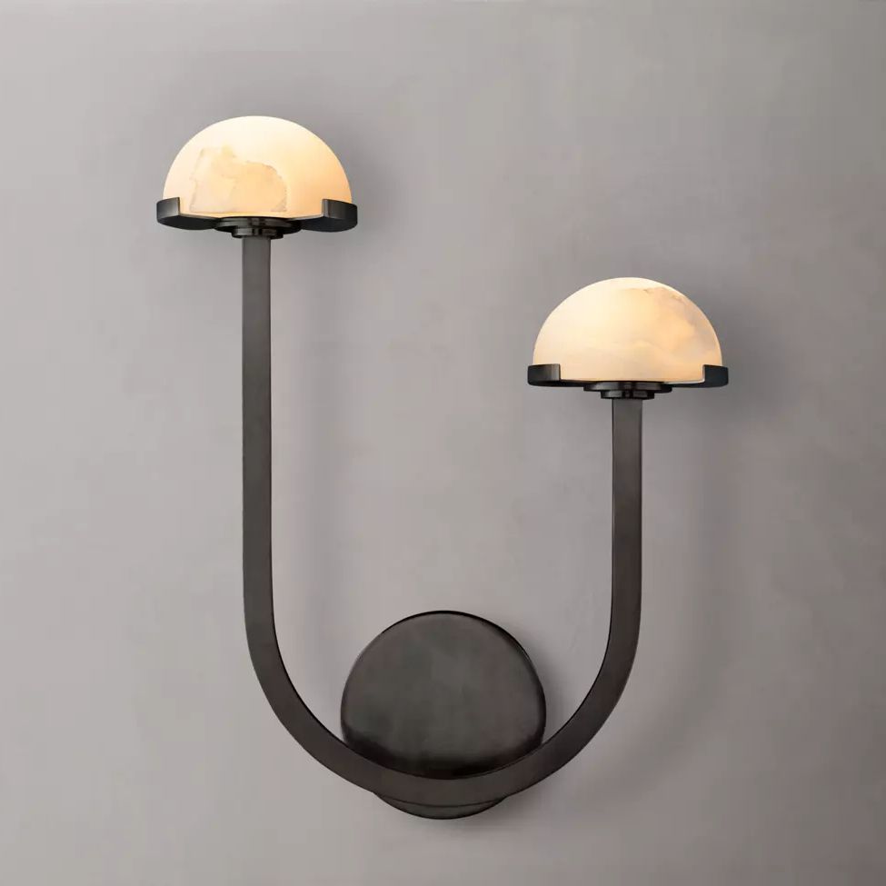 Perael Curve Dome Double Wall Sconce