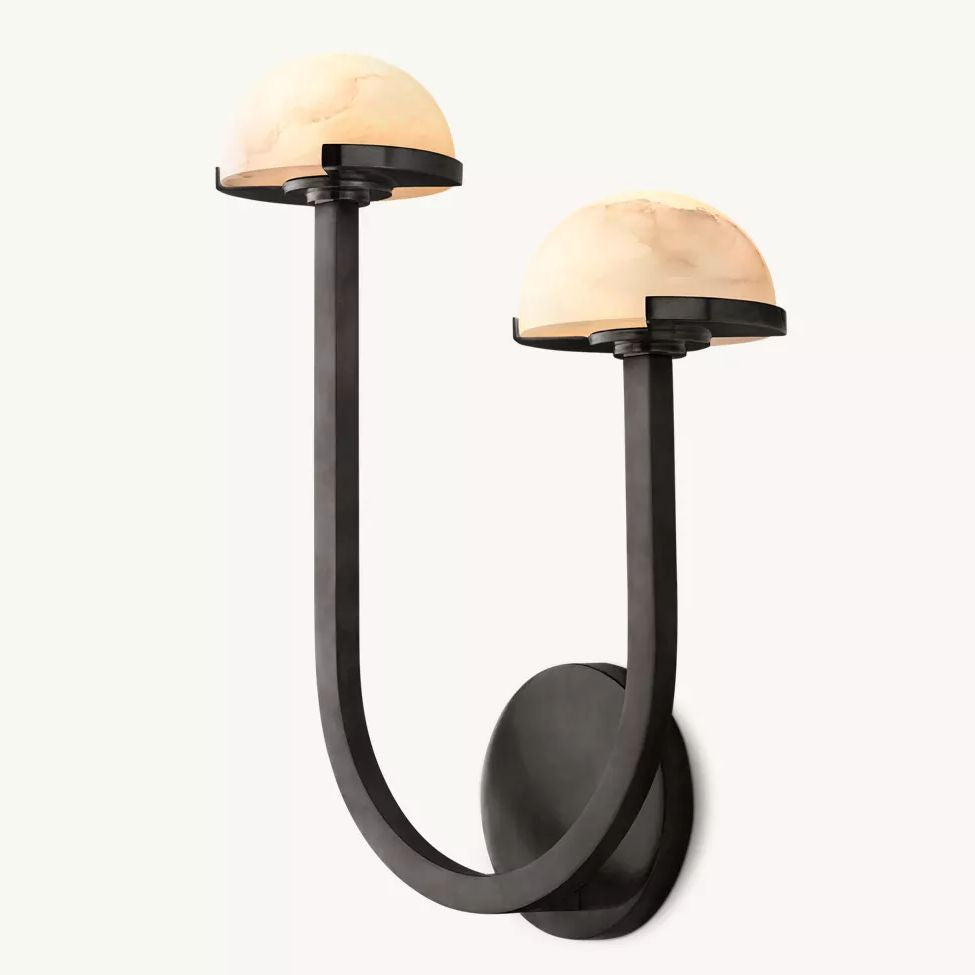 Perael Curve Dome Double Wall Sconce