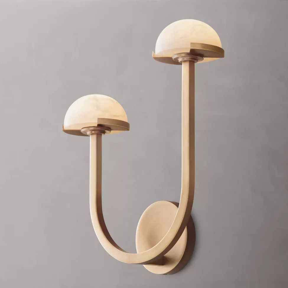 Perael Curve Dome Double Wall Sconce