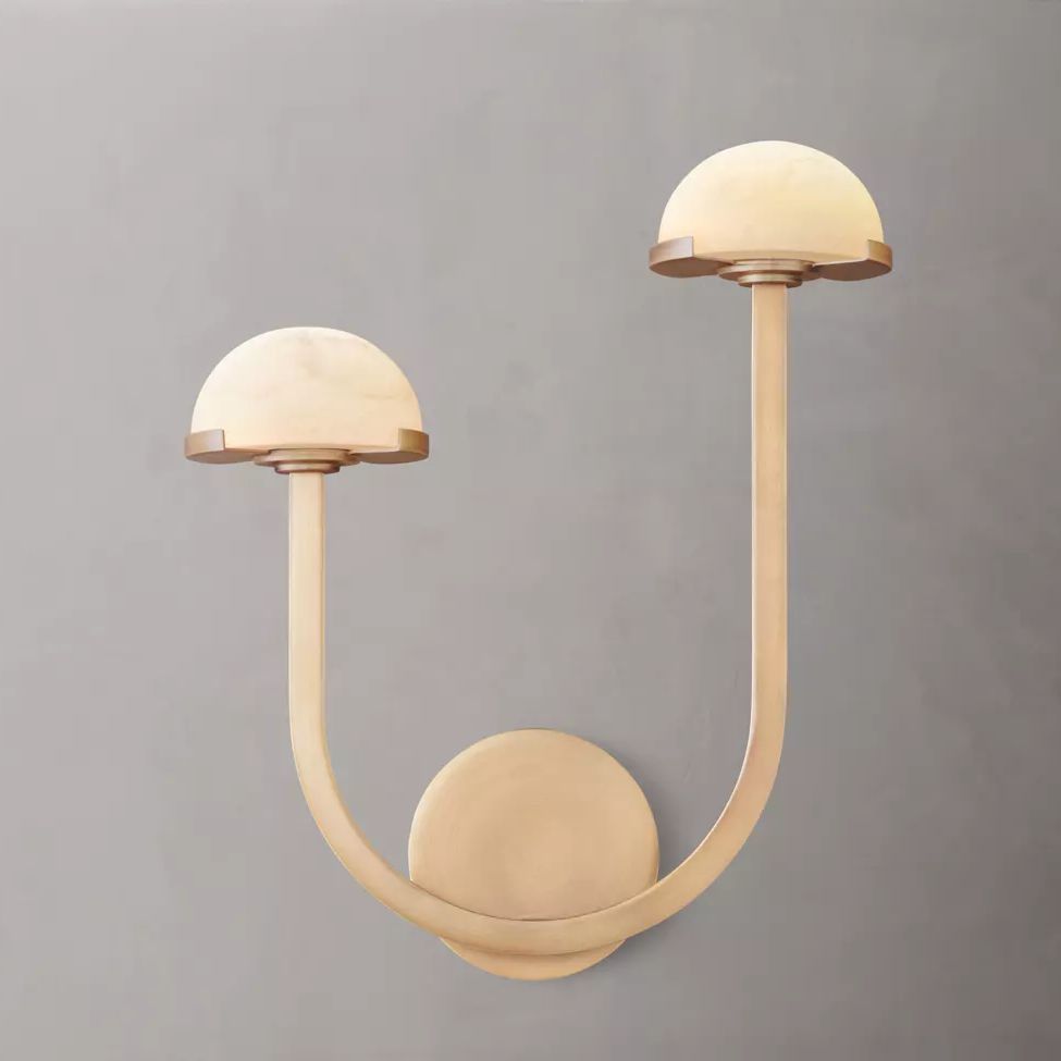 Perael Curve Dome Double Wall Sconce