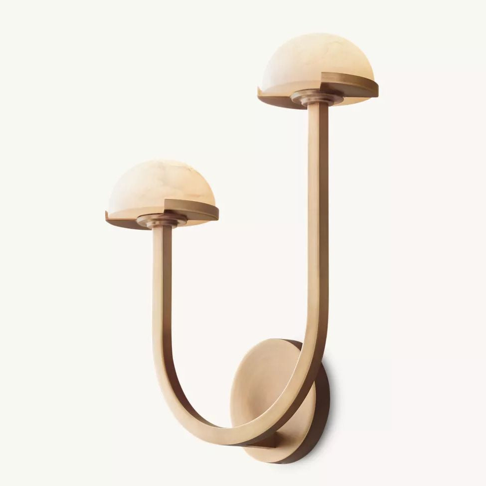 Perael Curve Dome Double Wall Sconce