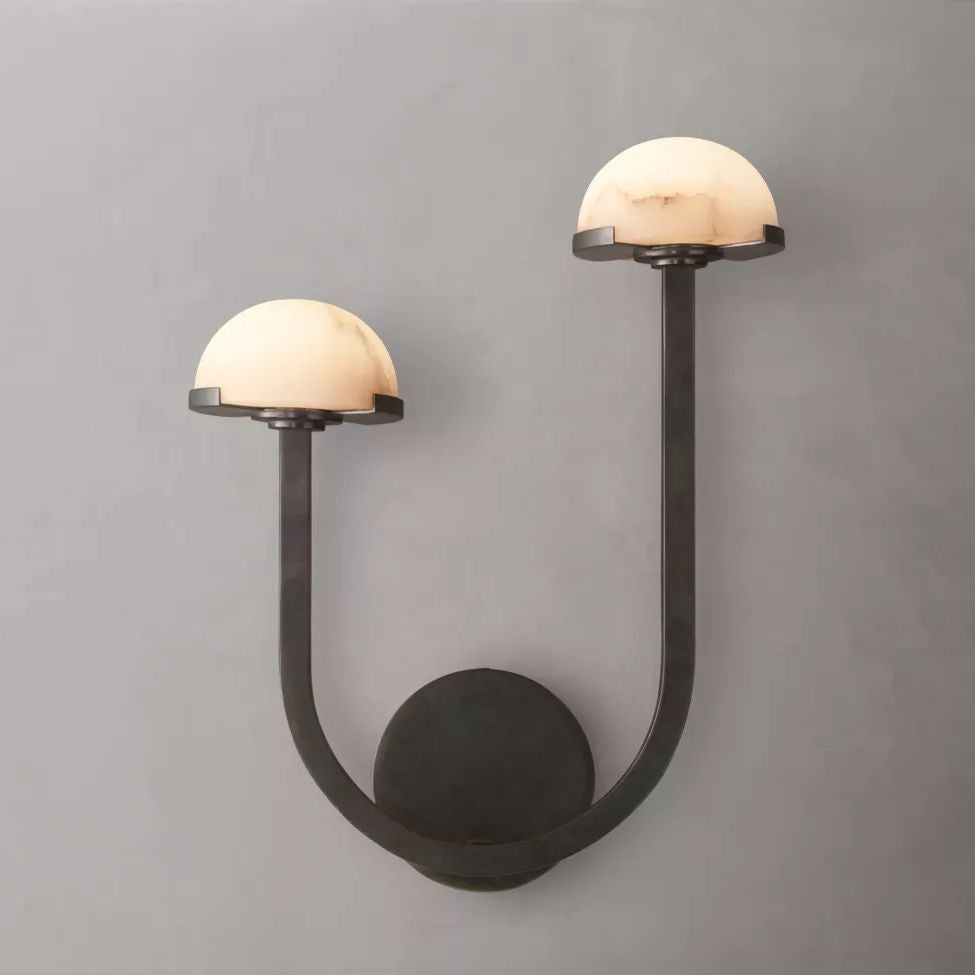 Perael Curve Dome Double Wall Sconce