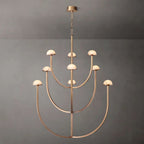 Perael Curve Dome Round Chandelier 40"