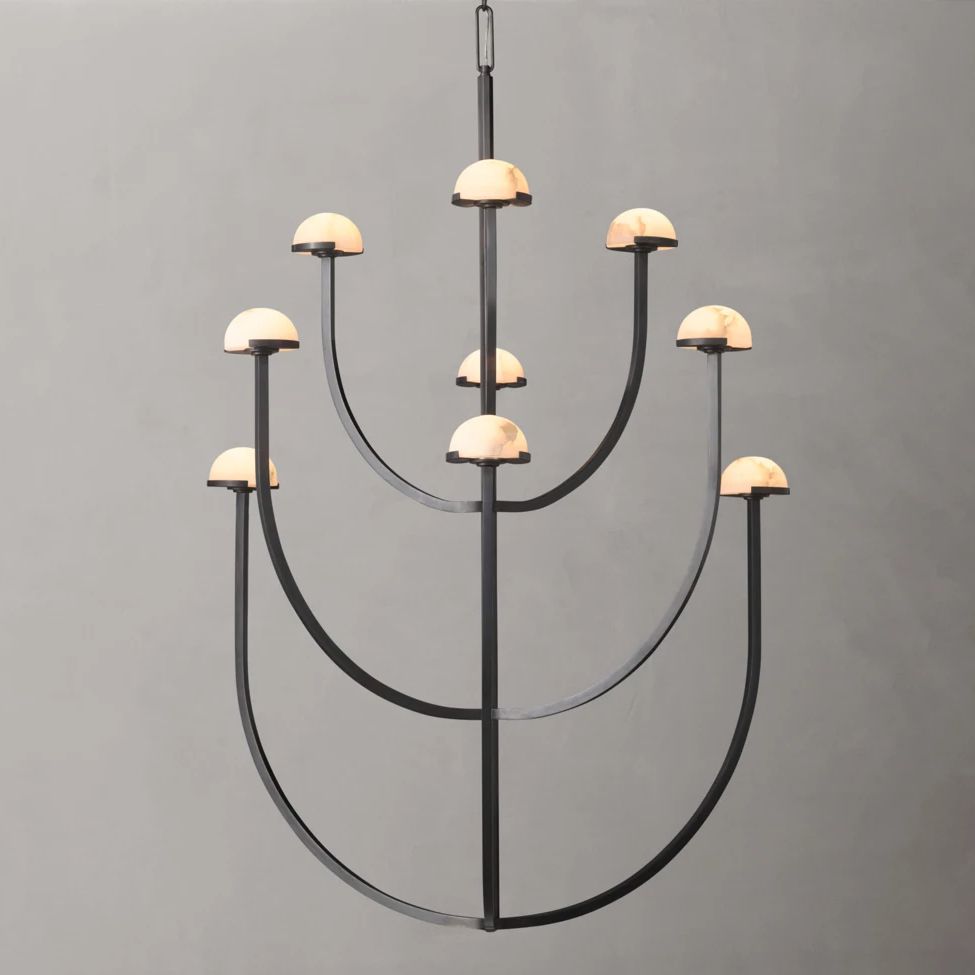 Perael Curve Dome Round Chandelier 40"