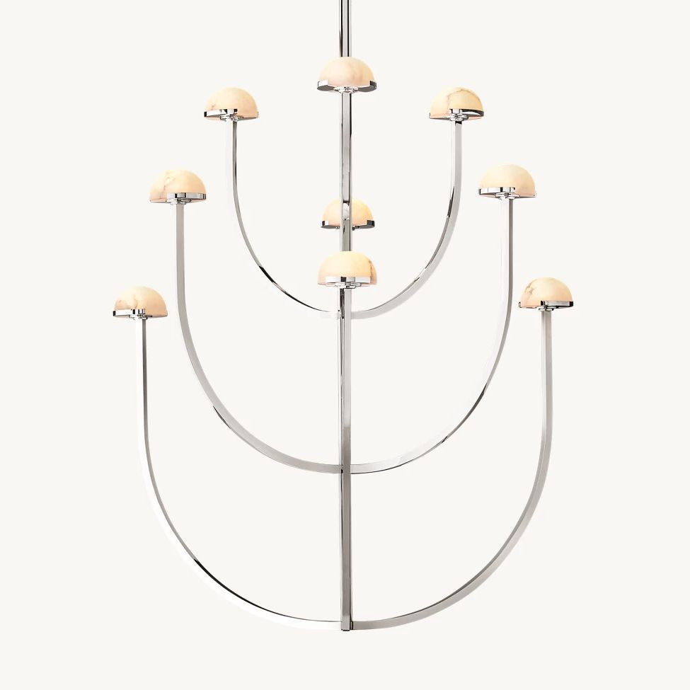 Perael Curve Dome Round Chandelier 40"