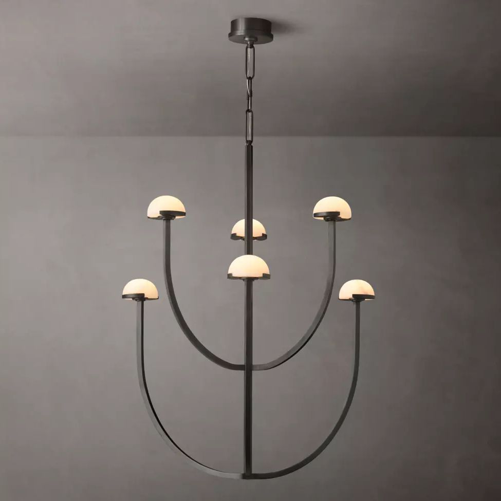 Perael Curve Dome Round Chandelier 32"