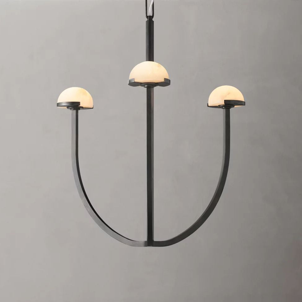Perael Curve Dome Round Chandelier 24"
