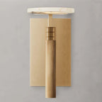 Halver Alabaster Dome Wall Sconce