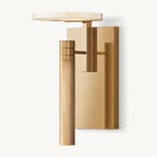 Halver Alabaster Dome Wall Sconce