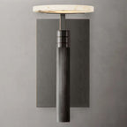 Halver Alabaster Dome Wall Sconce