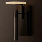 Halver Alabaster Dome Wall Sconce