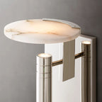 Halver Alabaster Dome Wall Sconce