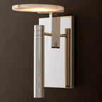 Halver Alabaster Dome Wall Sconce