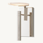 Halver Alabaster Dome Wall Sconce