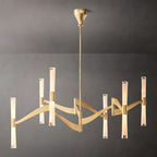 Brilora Etched Wave Mobile Chandelier 54"