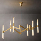 Brilora Etched Wave Mobile Chandelier 54"