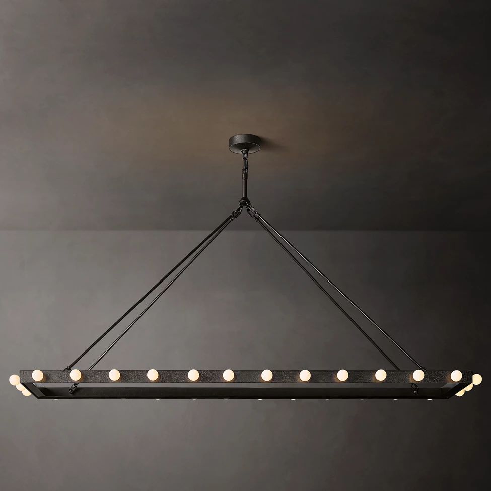 Vitoria Ember Trace Linear Chandelier 72"