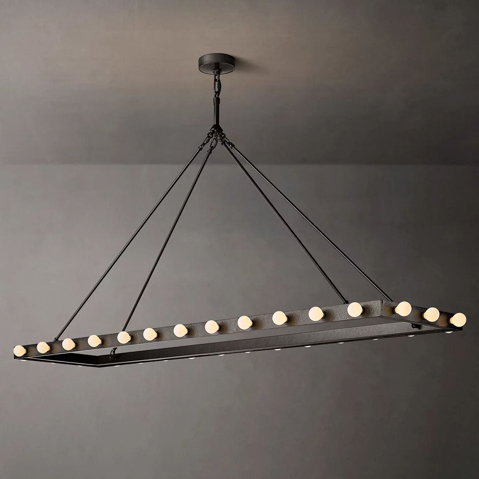 Vitoria Ember Trace Linear Chandelier 72"