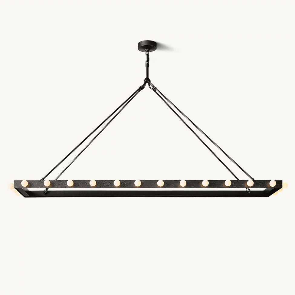 Vitoria Ember Trace Linear Chandelier 72"