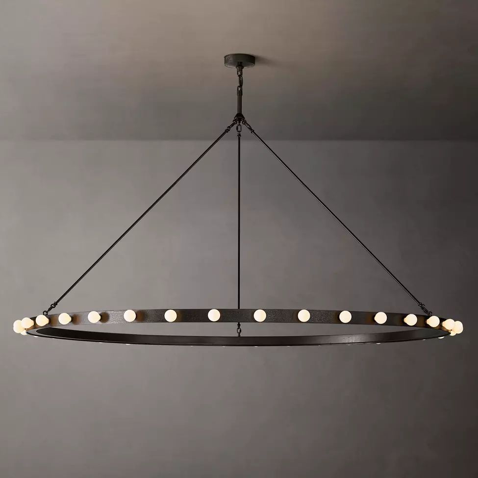 Vitoria Ember Trace Round Chandelier 72"