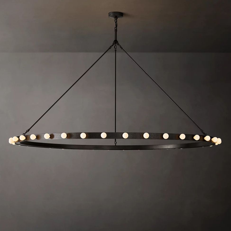 Vitoria Ember Trace Round Chandelier 72"