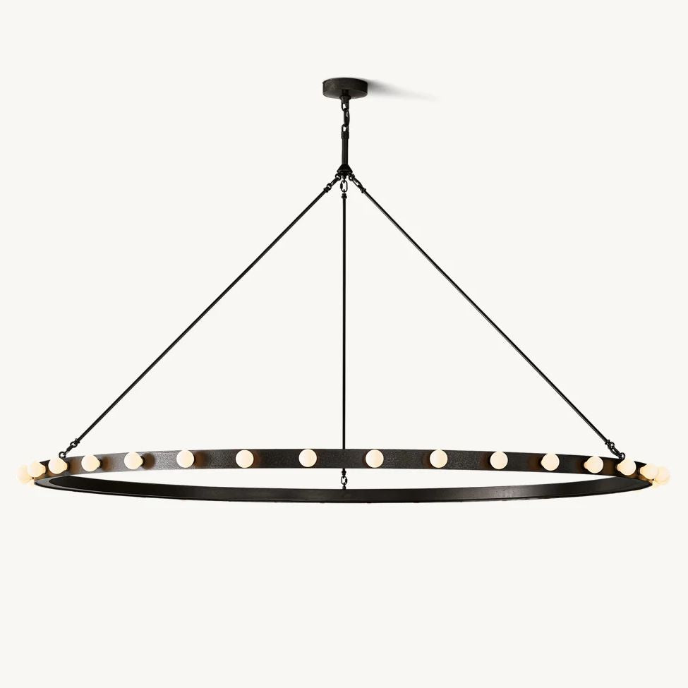 Vitoria Ember Trace Round Chandelier 72"