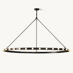 Vitoria Ember Trace Round Chandelier 72"