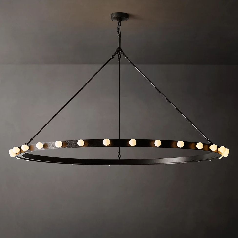 Vitoria Ember Trace Round Chandelier 60"