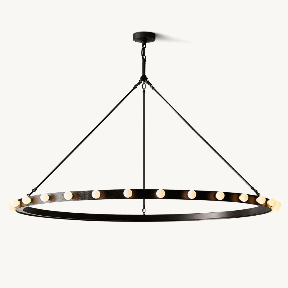 Vitoria Ember Trace Round Chandelier 60"
