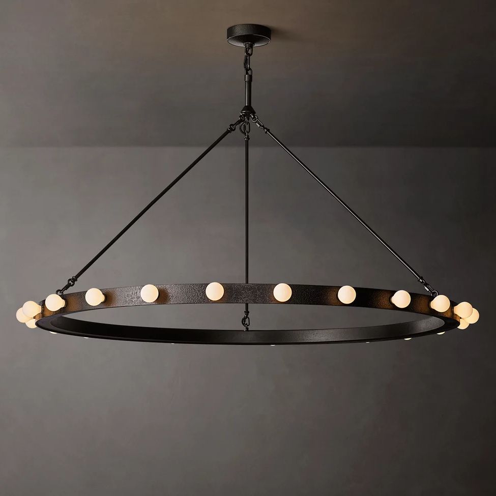 Vitoria Ember Trace Round Chandelier 48"