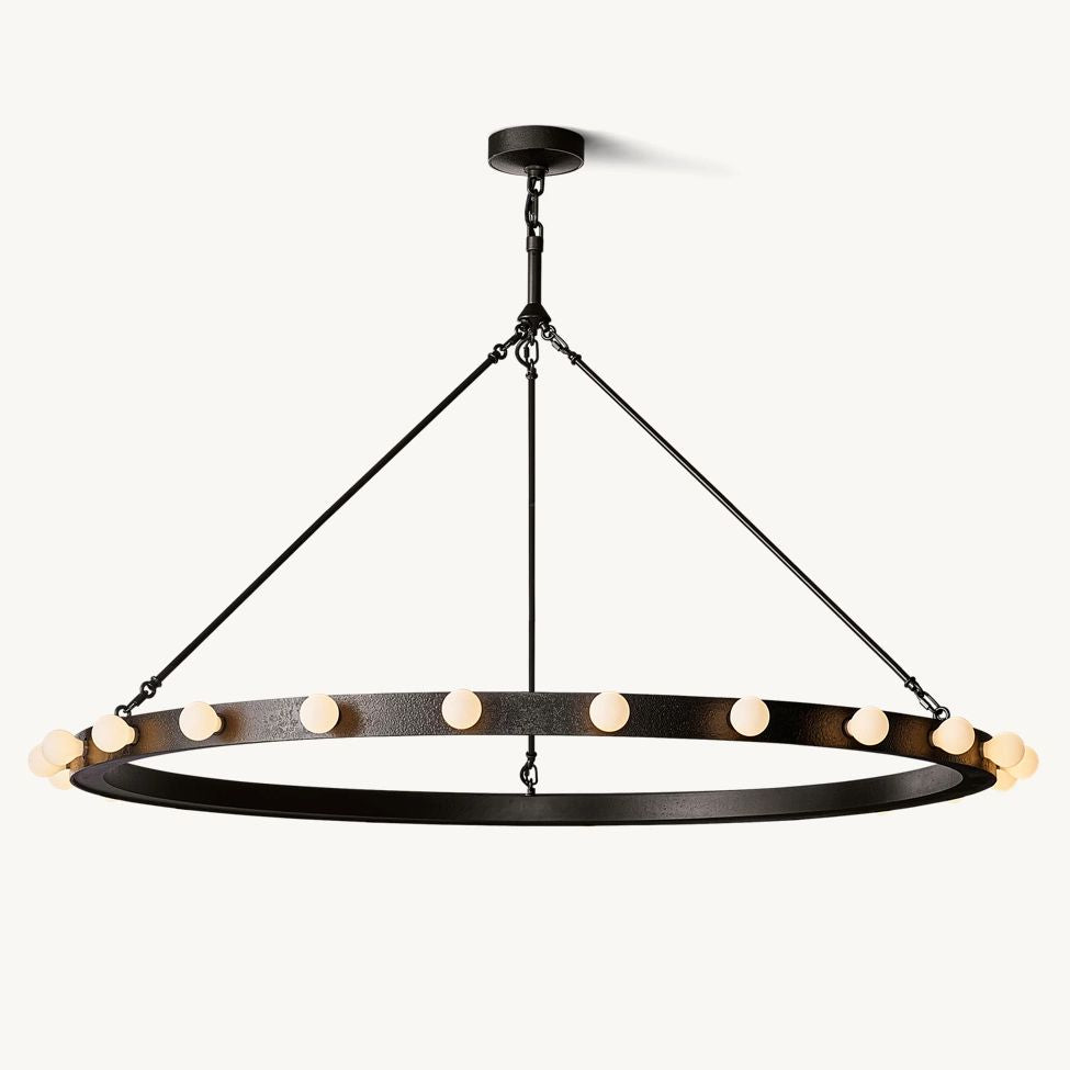 Vitoria Ember Trace Round Chandelier 48"