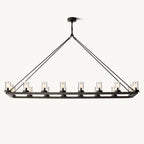 Ondra Flare Burnt Linear Chandelier 72"