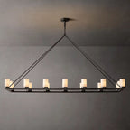 Ondra Flare Burnt Linear Chandelier 72"
