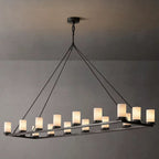 Ondra Flare Burnt Linear Chandelier 72"