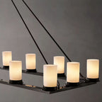 Ondra Flare Burnt Linear Chandelier 72"