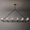 Ondra Flare Burnt Linear Chandelier 52"