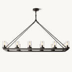 Ondra Flare Burnt Linear Chandelier 52"