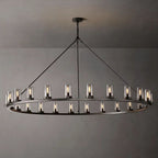 Ondra Flare Burnt Round Chandelier 72"
