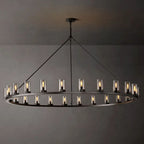 Ondra Flare Burnt Round Chandelier 72"