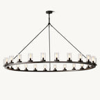 Ondra Flare Burnt Round Chandelier 72"