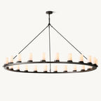 Ondra Flare Burnt Round Chandelier 72"