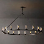 Ondra Flare Burnt Round Chandelier 60"