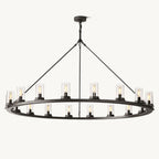 Ondra Flare Burnt Round Chandelier 60"